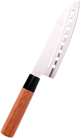 Coltello Santoku Excelsa con manico in legno
